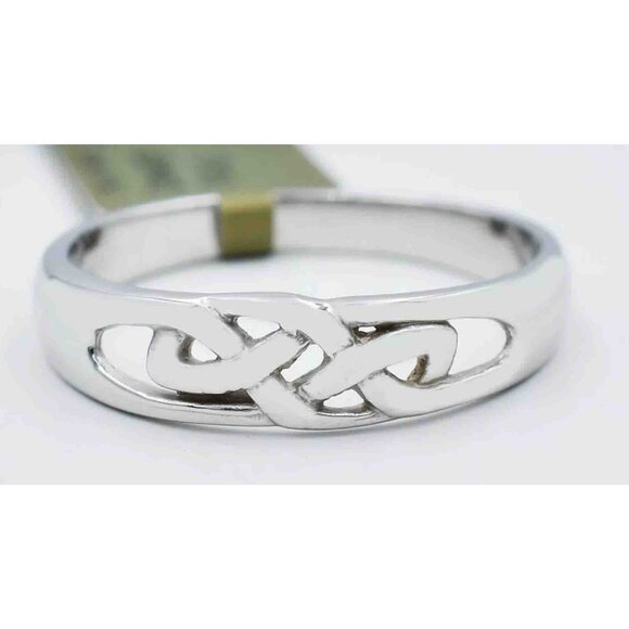 Solid Ring 14k White Gold